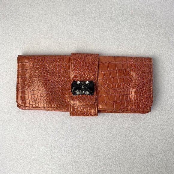 Bijoux Terner Orange Clutch Rectangle Wallet - Picture 1 of 10